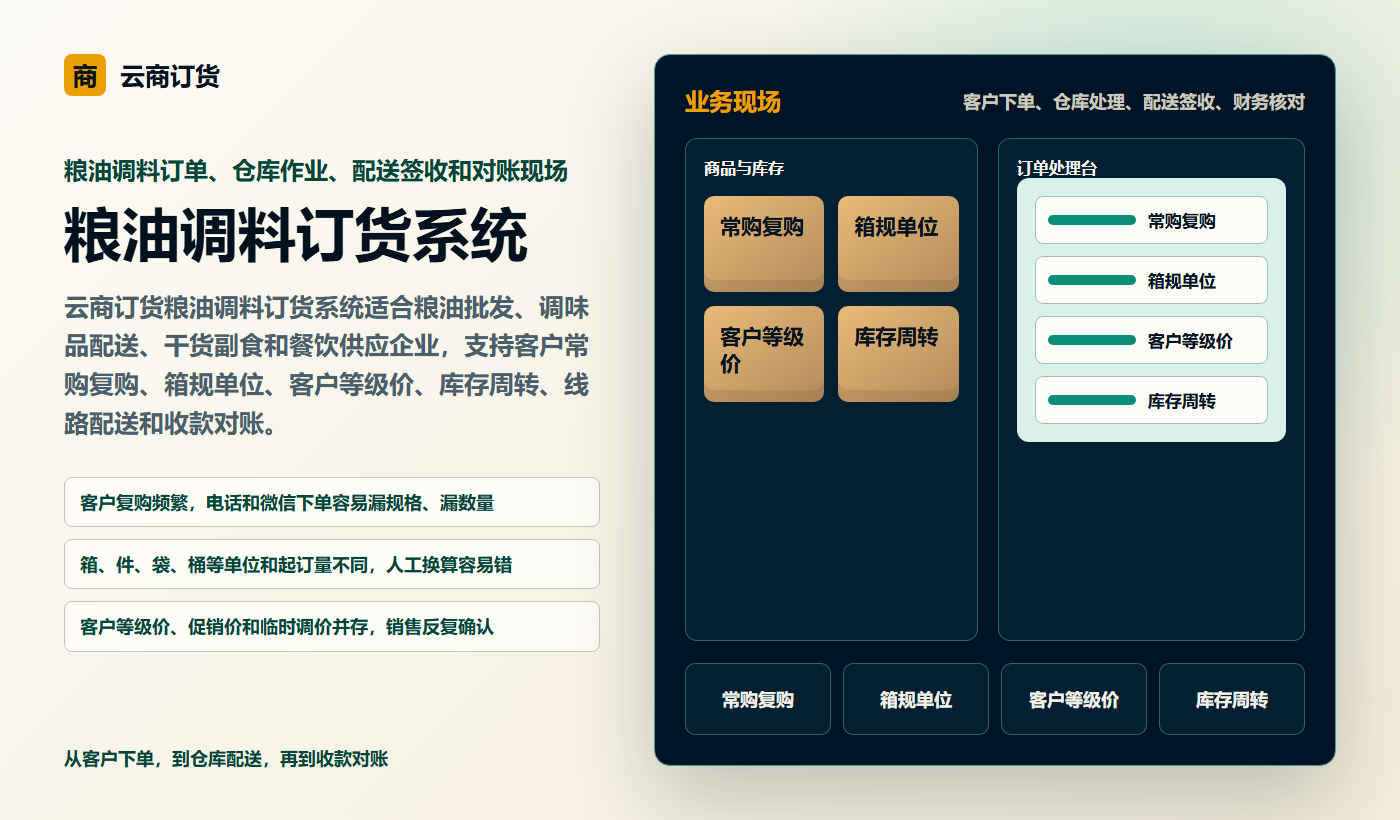 粮油调料分拣称重业务现场